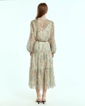SIXDO Voile Flared Dress for Women